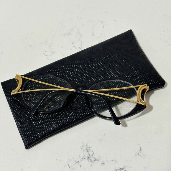 Christian Dior Vintage 80s/90s Black and Gold 2661 Sunglass Frames Marc Bohan - Picture 6 of 13